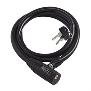 Замок-трос велосипедный НОРА-М №20 - Черный - 8х1000 мм 18985