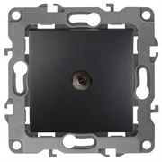 12-3101-05 ЭРА Розетка TV одиночная, IP20, Эра12, антрацит Б0014709