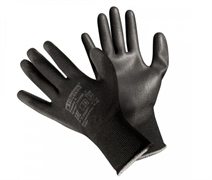 Перчатки из полиэстера с полиуретановым покрытием, Fiberon, 9(L)(арт. PSV036P_В) черные PSV036P