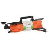 Удлинитель силовой UFx-1-2x1.0-30m-IP44 на рамке б/з 1 гн 30м ПВС 2х1 Б0043041