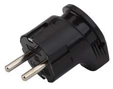 Вилка Vx3-В ЭРА с/з 16А угловая черная Б0039679