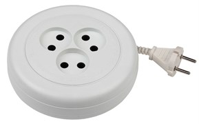 UR-3-1,5m рулетка без заземления 3 розетки 1,5м ШВВП 2x0,75мм2 6А Удлинитель ЭРА Б0035761