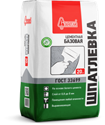 Шпатлевка цементная базовая белая 20кг Старатели (77шт/уп) 2563