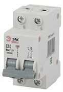 2P 40А (C) 4,5кА ВА 47-29 SIMPLE-mod-16 ЭРА SIMPLE Автоматический выключатель  Б0039233