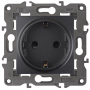 14-2101-05 ЭРА Розетка 2P+E Schuko, 16A-250В, IP20, Эра Elegance, антрацит Под заказ Б0034269