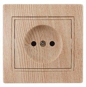 1-201-11 Intro Розетка 2P, 16А-250В, IP20, СУ, Plano, сосна Б0053872