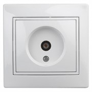 1-301-01 Intro Розетка TV одиночная, IP20, СУ, Plano, белый Под заказ Б0027617