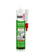 Герметик KUDO KSK-121 силиконовый санитарный белый 280мл (20шт) KSK-121