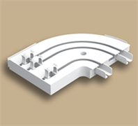 Торцевые повороты карниза потолочного ТПКп (1 пара/уп) КП-ТПп 001 БЕЛ