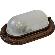 Светильник ЭРА НБО 04-60-021 Кантри дерево/стекло IP54 E27 max 60Вт 232х140 овал орех Под заказ Б0048248