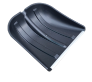 Лопата снеговая  410х420мм,№15 пластмассовая с ал. планкой,ф32 с д/ч и ручкой 02459