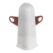 Угол наружный (внешний) с крепежом для плинтуса 70мм 