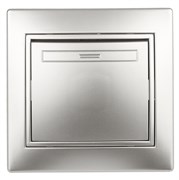 1-101-03 Intro Выключатель, 10А-250В, IP20, СУ, Plano, алюминий Б0053723