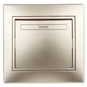 1-101-04 Intro Выключатель, 10А-250В, IP20, СУ, Plano, шампань Б0053724