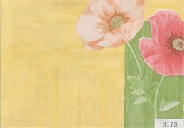 8173 D&B 45 см/8 м маки на желтом 00000005366