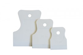 Набор шпателей резиновых белые (3 шт, 40, 60, 80мм) Бибер(50шт/уп) 35253