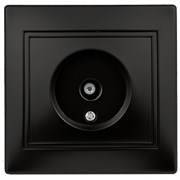 1-301-05  Intro Розетка TV одиночная, IP20, СУ, Plano, антрацит Под заказ Б0044573