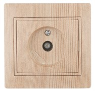 1-301-11  Intro Розетка TV одиночная, IP20, СУ, Plano, сосна Под заказ Б0030081