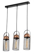 5062-233 Rivoli Подвес Anemon P3 Черный/медь 3хE27 40W (40) Б0047362