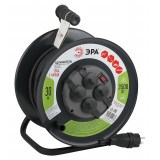 Удлинитель силовой RMx-4es-3x2.5-30m-IP44(KG) на м. катушке c/з 4 гн 30м КГ 3х2.5 ЭРА  Б0043058