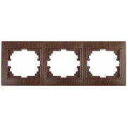 1-503-10 Intro Рамка на 3 поста гор., СУ, Plano, венге  Б0030100