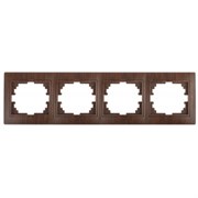 1-504-10 Intro Рамка на 4 поста гор., СУ, Plano, венге  Б0030104