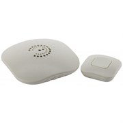 Звонок ЭРА BIONIC Ivory беспроводной (6 мелодий - Бим-Бам кнопка IP44) Б0018090