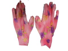 Перчатки садовые (цветные) 12023