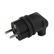 Вилка V9-B-IP44 ЭРА  каучуковая с/з 90град 16A IP44 черная Б0044542