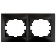 1-502-05  Intro Рамка на 2 поста гор., СУ, Plano, антрацит Б0044579