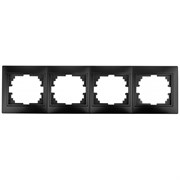 1-504-05  Intro Рамка на 4 поста гор., СУ, Plano, антрацит Б0044581