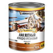 Лак ZERWOOD яхтный полуматовый LYM 1,8 кг/1,96л (6шт/уп)  871698732