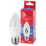 Лампа светодиодная  ЭРА LED smd B35- 6w-865-E27 R 6500К Б0045340