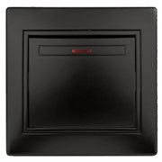 1-102-05 Intro Выключатель с подсветкой, 10А-250В, IP20, СУ, Plano, антрацит Б0053734