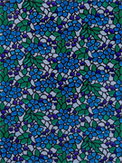 5008B D&B 45 см/8 м голубой, зеленый, фиолетовый цветы на белом 5008B