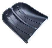 Лопата снеговая  410х410мм,№15 пластмассовая с ал. планкой , ф32 с ал/ч и ручкой 11504