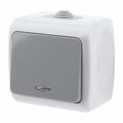 5-102-03 Intro Atlantic Выключатель с подсветкой, 10А-250В, IP54, ОУ Б0050941