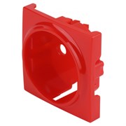 12-6301-23 ЭРА Накладка для розетки на 12-2101, 12-2102, 14-2101, 14-2102 сменная, красный Б0052668