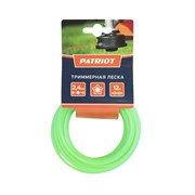 Леска PATRIOT D 2,4 мм L 12 м (звезда, зеленая) 240-12-3, картонный подвес 805205122