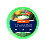 Леска Starline D 3,0 мм L 15 м (звезда, зеленая) 300-15-3 на пластиковой обойме, блистерн.тип 805201066