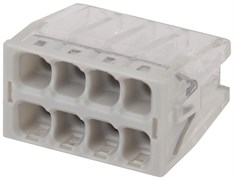 Клемма СМК, серия 208, 8 отверстия, 0,5-2,5 мм2 (упак. 50 шт.) NO-224-27  Б0043945