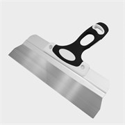 Шпатель 200мм нерж. сталь с2хкомпонентная НАМЕРЕНИЕ 45 мм, толщина 0,4 мм, фасадный(30шт/уп) 317-0200