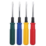 Отвертка SL   5,0х 65мм с мет. фиксатором, 4 цвета ЕРМАК 2 в 1, 651-976