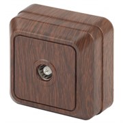 2-301-10 Intro Розетка TV одиночная, IP20, ОУ, Quadro, венге  Б0030127