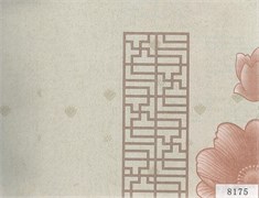 8175 D&B 45 см/8 м цветы на светло-зеленом 00010000015