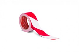 Лента для ограждений неклейкая, 50мм*200м, бело-красная, без и/у, Klebebänder (1/8) 520