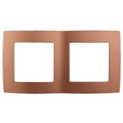 12-5002-14 ЭРА Рамка на 2 поста, Эра12, медь Б0019372