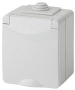 11-2601-03 ЭРА Розетка 2P+E IP65,16А-250В, ОУ, Эра Эксперт,серый Б0035988