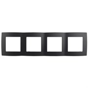 12-5004-05 ЭРА Рамка на 4 поста, Эра12, антрацит Б0014775