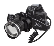 Фонарь GA-806 ЭРА Налобный аккум, рег фокус, 5Вт GREE,алюминий,литий 2,5Ач USB Б0039626